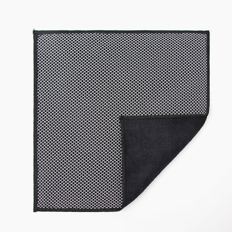 Reinigungstuch mit weißem ABS-Kern, beidseitig mit Mikrofaser und Mesh