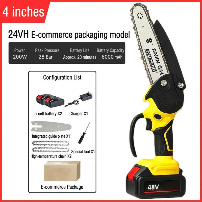 UPSELL🔥 57 % Rabatt+Kostenloser Versand ! Mini-Elektrosäge mit Sicherheitsschloss – Klein, aber kraftvoll! ✋️ Einhandbedienung, Sicherheitsschutz, 48V Akku ⚡ Limitiertes Angebot ⏳