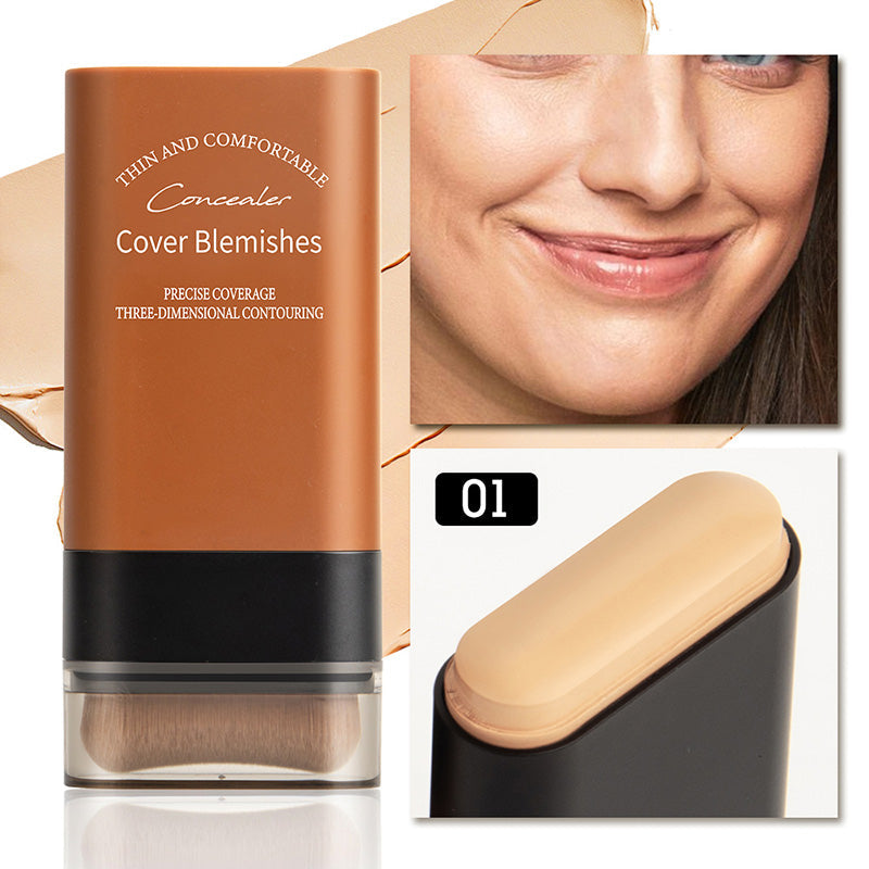 ✨ 2-in-1 Foundation-Stick mit integriertem Pinsel für makellose Abdeckung