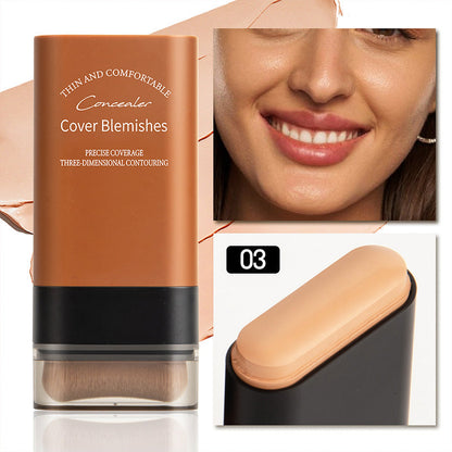 ✨ 2-in-1 Foundation-Stick mit integriertem Pinsel für makellose Abdeckung