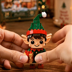 ⏳ Last day to save 58% – 🎄 12-Day Mini Christmas Ornament Advent Calendar | 12 unique festive buildable designs with hanging loops—perfect for decorating Christmas trees, wreaths, and holiday displays 🧱