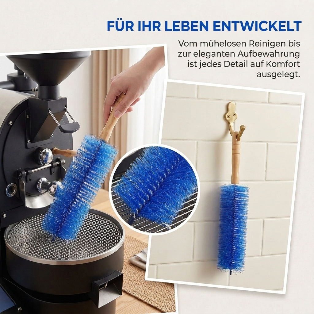 Staubbürste & Reinigungsbürste – Flexibler Mikrofaser-Bürstenkopf, wiederverwendbar, waschbar, ideal für Deckenventilatoren