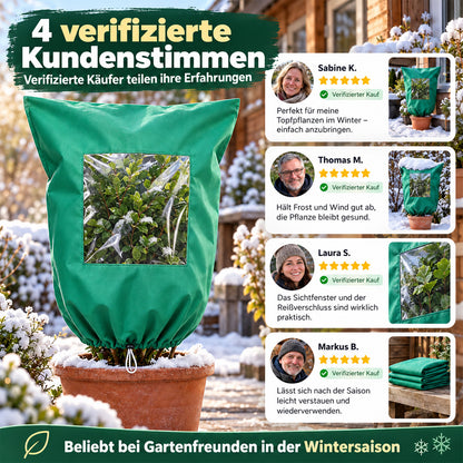 🌱 50% RABATT! ❄️ Winter-Pflanzenschutz – Mit Reißverschluss & Kordelzug ✨