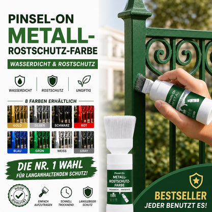 ✨ 50 % RABATT! Wasserbasierte Metallic-Silberfarbe mit integriertem Pinsel – kein extra Pinsel nötig. Deckt Kratzer und Flecken einfach ab. Perfekt zum Auffrischen & für DIY-Projekte! 🏠🎨