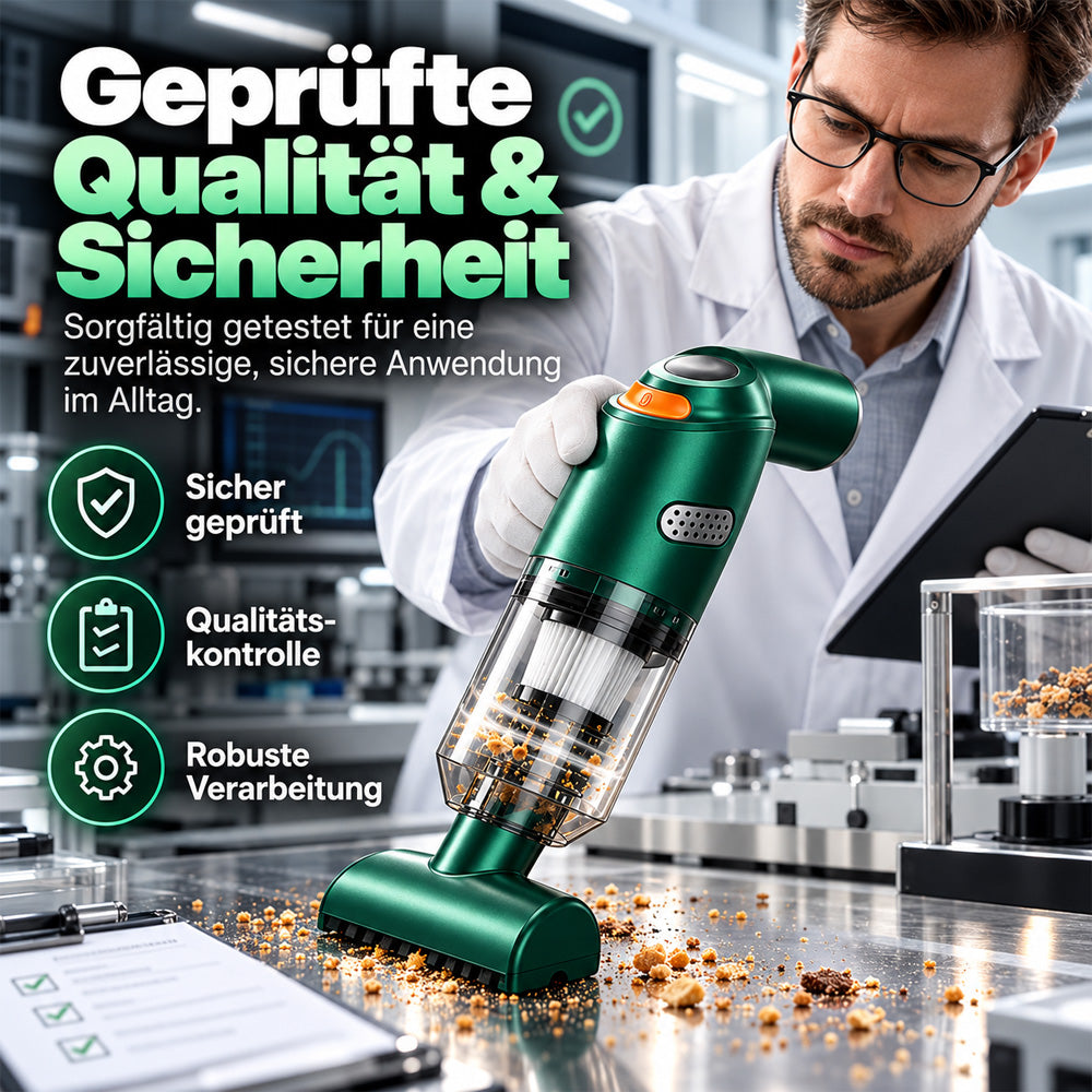 ⏰ Neu verbesserter kabelloser Autostaubsauger – 10.000 Pa Saugkraft & 4.000-mAh-Akku 🚗