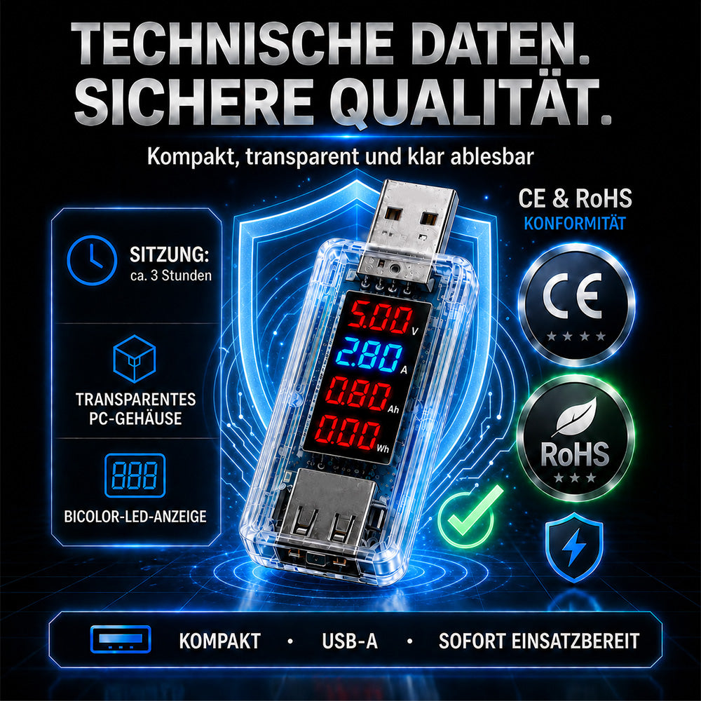 🔌 50 % RABATT | USB-Akku-Tester – Erst prüfen, statt gleich das Handy zu ersetzen!