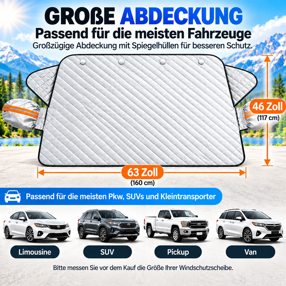 60%OFF🎄🚗 Weihnachtsangebot: Magnetische Windschutzscheibenabdeckung – Ganzjähriger Schutz vor Sonne, Schnee & Frost für Pkw, SUVs & Lkw