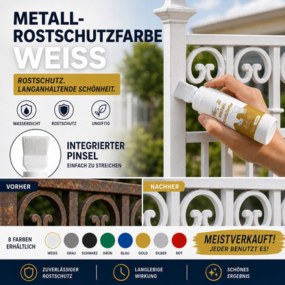 ✨ 50 % RABATT! Wasserbasierte Metallic-Silberfarbe mit integriertem Pinsel – kein extra Pinsel nötig. Deckt Kratzer und Flecken einfach ab. Perfekt zum Auffrischen & für DIY-Projekte! 🏠🎨