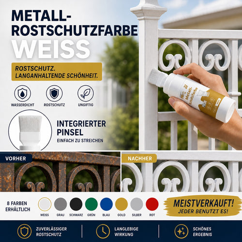 ✨ 50 % RABATT! Wasserbasierte Metallic-Silberfarbe mit integriertem Pinsel – kein extra Pinsel nötig. Deckt Kratzer und Flecken einfach ab. Perfekt zum Auffrischen & für DIY-Projekte! 🏠🎨