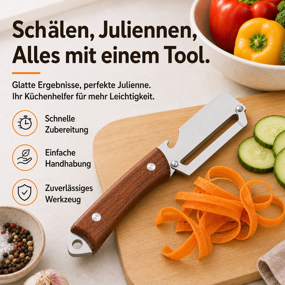 🔪🥬1 KAUFEN – 1 GRATIS ERHALTEN: Multifunktionaler Sparschäler 🥔🥕🍎🎁