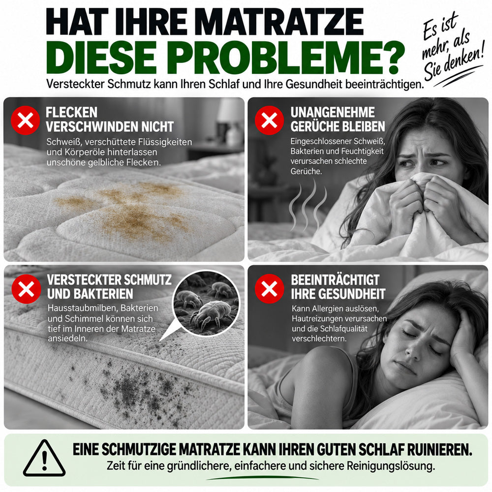 Matratzen-Reinigungsschaum ohne Ausspülen – für Matratzen & Polster