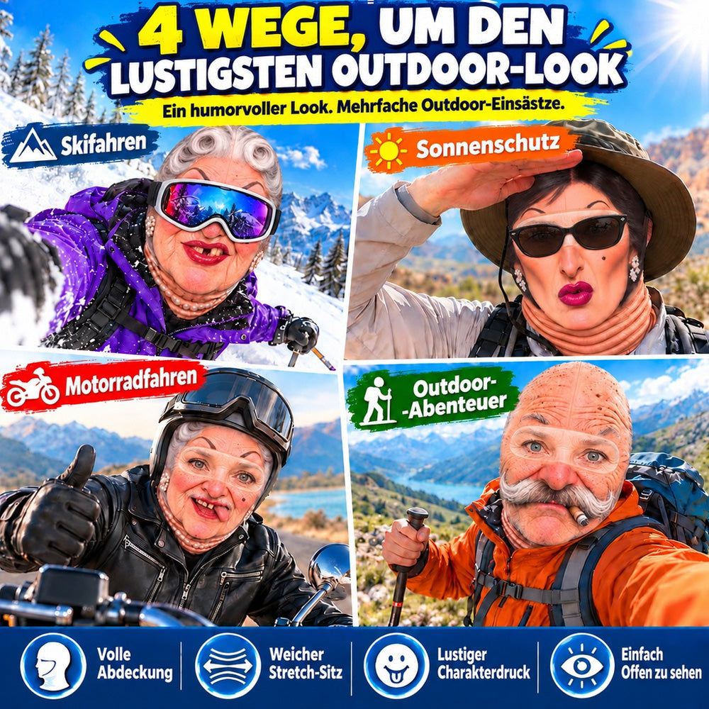 Lustige Thermo-Sturmhaube – warm & vielseitig für Alltag, Outdoor und Ski
