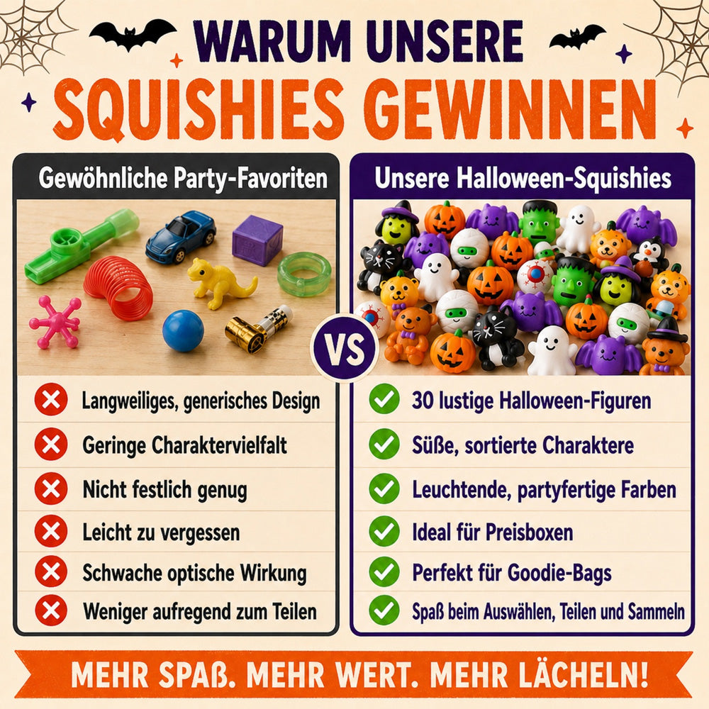 🔥Last Day 50% OFF - 🎃 30 Halloween-Squishys zum Drücken, Teilen & Sammeln
