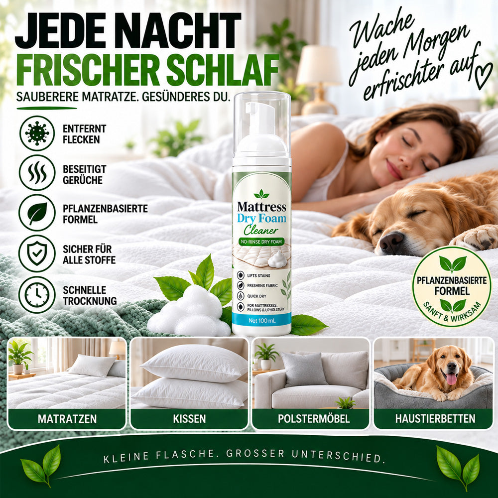 Matratzen-Reinigungsschaum ohne Ausspülen – für Matratzen & Polster