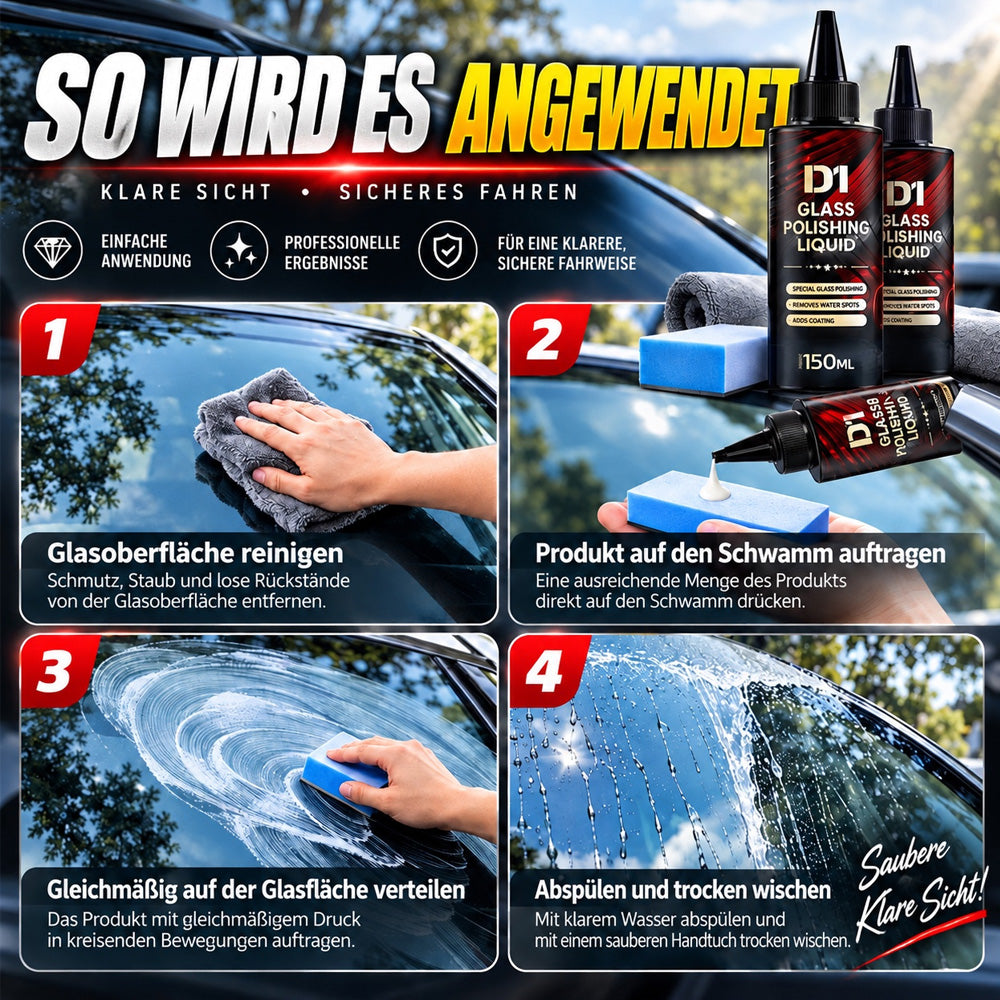 🔥 LAST DAY PROMOTION - 50%OFF 🔥 Auto Glass Scratch Care Polishing Fluid