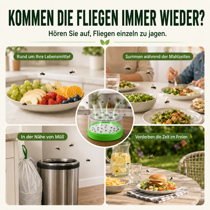 🏠🛡️Reusable Non-Electric Fly Trap--Near kitchen sinks, trash cans, pet bowls, garage windows, patios, and BBQs.