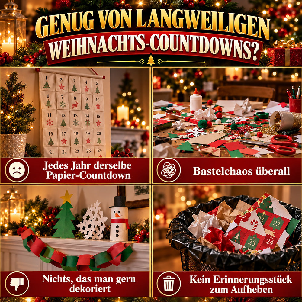 ⏳ Nur heute 50 % sparen – 🎄 24-Tage Mini-Weihnachtsanhänger-Adventskalender | 24 verschiedene festliche Mini-Bausätze mit Aufhängung – perfekt für Weihnachtsbaum, Kränze & festliche Deko 🧱