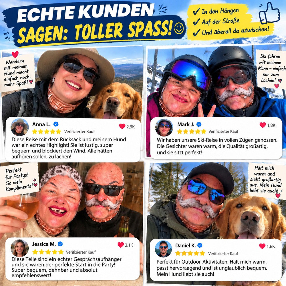 Lustige Thermo-Sturmhaube – warm & vielseitig für Alltag, Outdoor und Ski