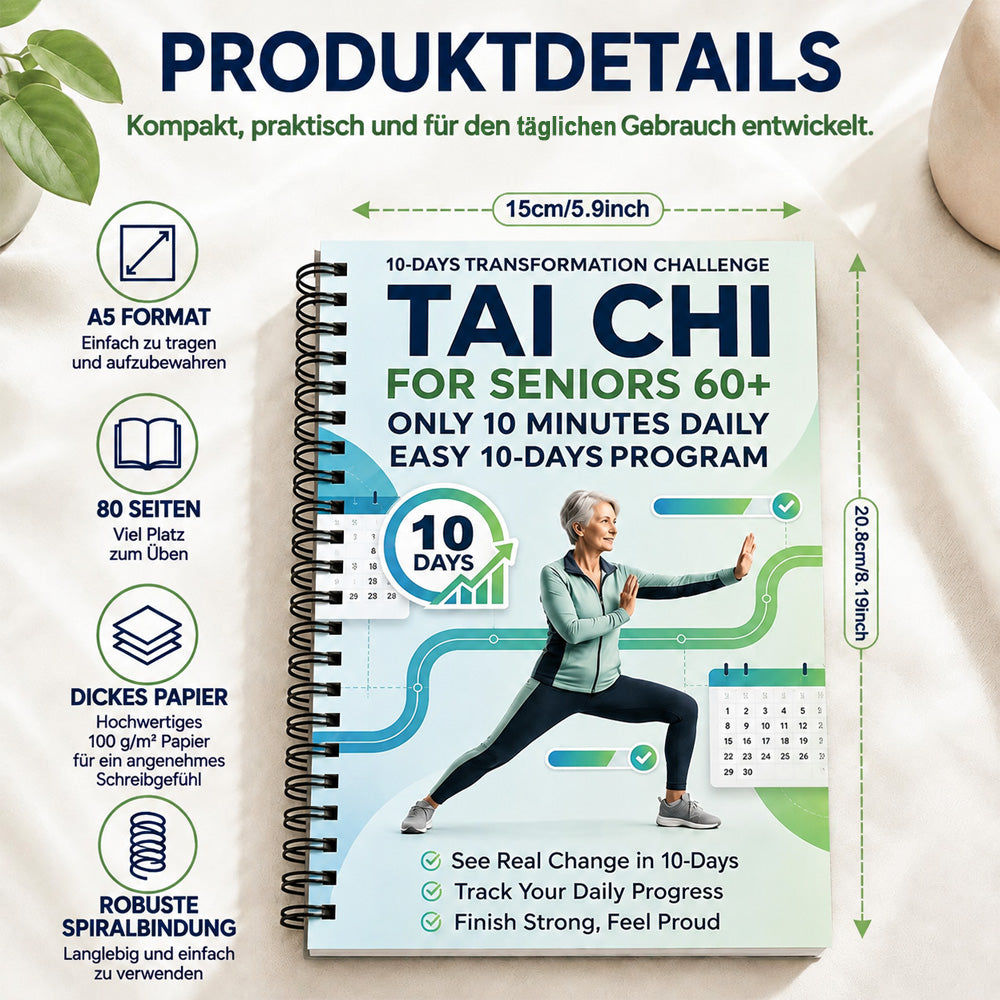☯️ 10 Tage Tai Chi – 10 Minuten täglich für mehr Bewegung im Alltag | Das besondere Geschenk für Eltern & Großeltern