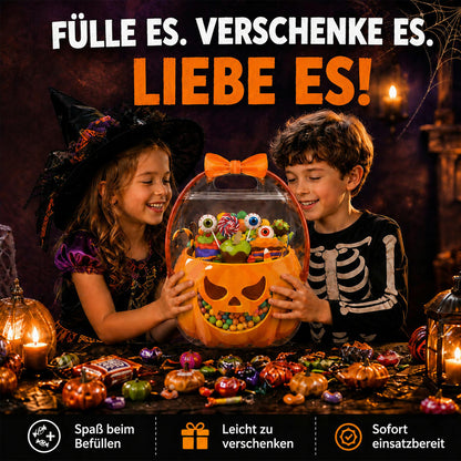 💥 50% Rabatt! 🎃 Halloween-Geschenktüten – 10 Stück, transparentes Kürbis-Design. Mit Reißverschluss & stabilem Henkel. PP-Material. Perfekt für Trick-or-Treat & Party-Goodies 🍬