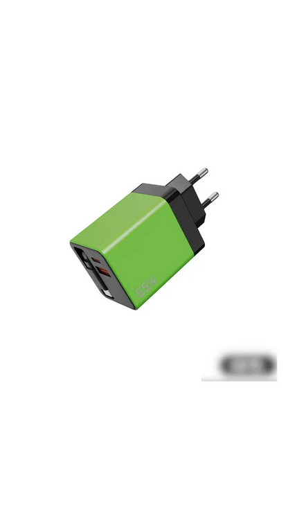 60%off3-in-1-GaN-Ladegerät, 80 W MAX skalierbares Schnelllademodul mit Typ-C-Kabel und 2 USB-Anschlüssen (Copy)