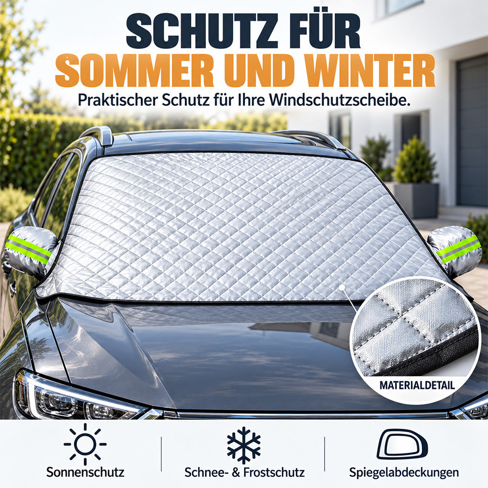 🎄🔔🚗 Weihnachtsangebot: Magnetische Windschutzscheibenabdeckung – Ganzjähriger Schutz vor Sonne, Schnee & Frost für Pkw, SUVs & Lkw