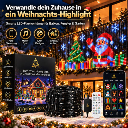 upsell🎄 Smarter LED-Lichtvorhang für Fenster & Wände – bringt Weihnachtszauber nach Hause (Copy)