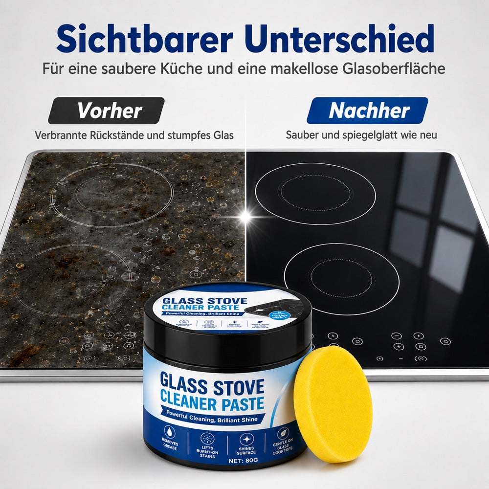 Küchen-Reinigungspaste mit Schwamm – gegen Eingebranntes & hartnäckige Rückstände
