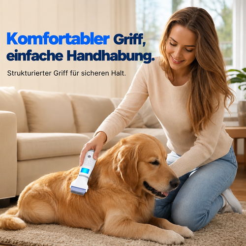 Elektrischer Flohkamm mit Absaugfunktion