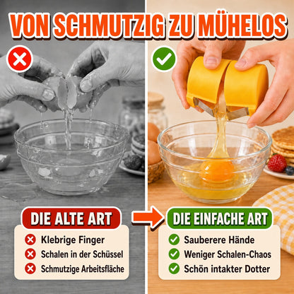 🥚🍳 Nur für kurze Zeit 😮‍💨 1 kaufen, 1 GRATIS! 🍳 Schneller Eieröffner – Hunderte Eier schneller und sauberer öffnen 🔥