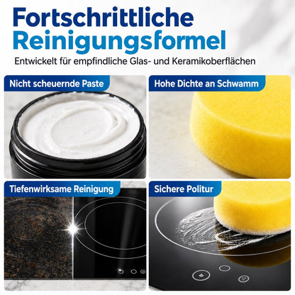 Küchen-Reinigungspaste mit Schwamm – gegen Eingebranntes & hartnäckige Rückstände
