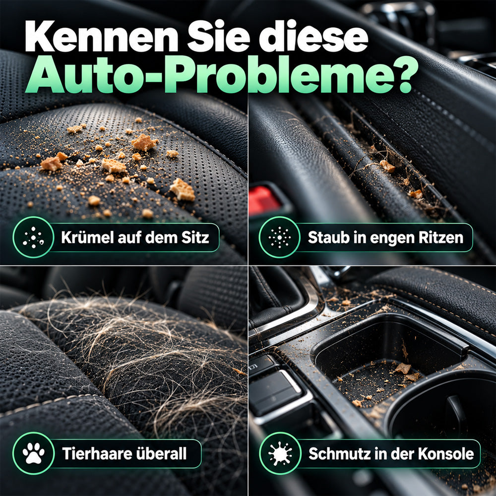 ⏰ Neu verbesserter kabelloser Autostaubsauger – 10.000 Pa Saugkraft & 4.000-mAh-Akku 🚗
