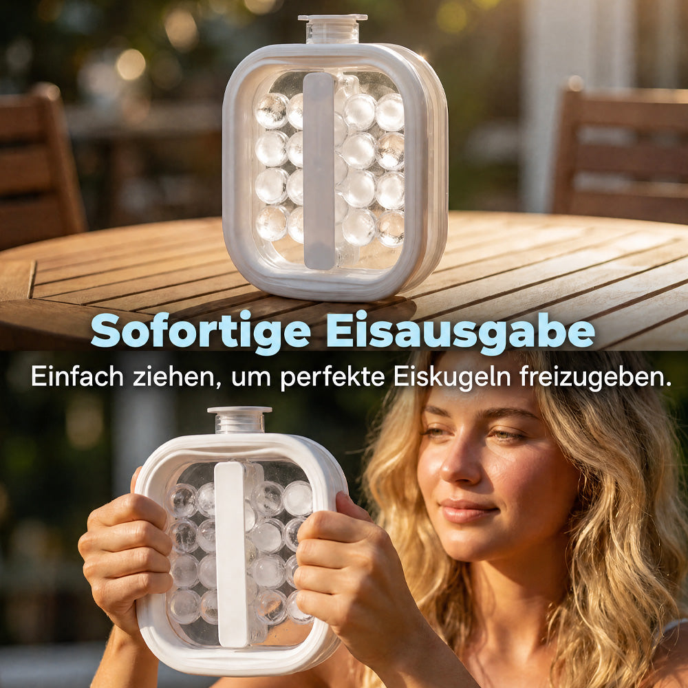 🥳 Sommer-Hit 2026 🥳 Über 50.000 verkauft! 🧊  tragbaren Silikon-Eisballbereiter!