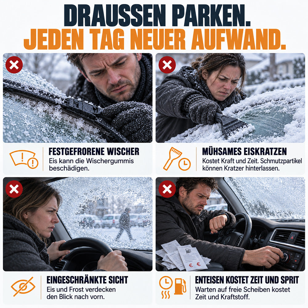 🎄🔔🚗 Weihnachtsangebot: Magnetische Windschutzscheibenabdeckung – Ganzjähriger Schutz vor Sonne, Schnee & Frost für Pkw, SUVs & Lkw