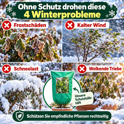 🌱 50% RABATT! ❄️ Winter-Pflanzenschutz – Mit Reißverschluss & Kordelzug ✨
