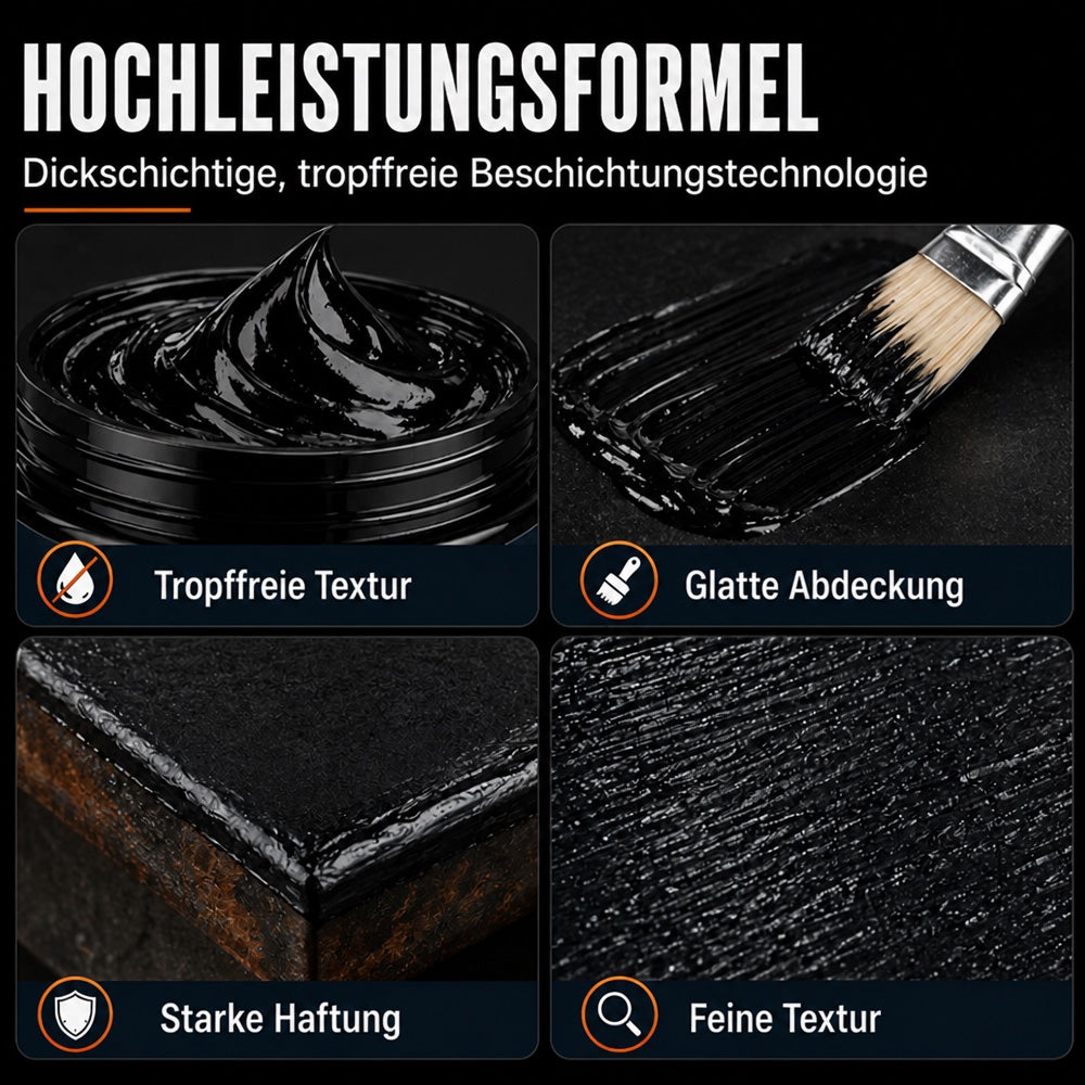 🥳 HEISSE ANGEBOTE 2026 🥳💞 Über 50.000+ verkauft! 🔧🏠 Schwarze Metall-Reparaturpaste mit Rostschutz – frischt rostige Tore, Geländer & Werkzeuge wieder auf. Bildet eine schützende Beschichtung – kein Austausch nötig! 🛡️✨