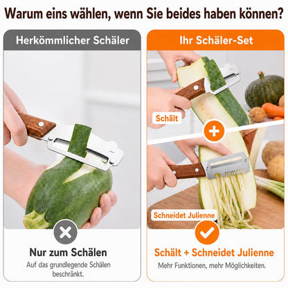 🔪🥬1 KAUFEN – 1 GRATIS ERHALTEN: Multifunktionaler Sparschäler 🥔🥕🍎🎁