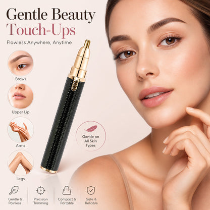 3-in-1 elektrischer Beauty-Trimmer – mit Wechselaufsätzen für Augenbrauen, Gesicht & Detailpflege – für einen gepflegten Look jederzeit und überall 🌍✨