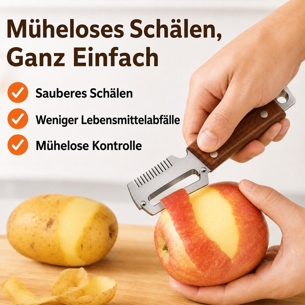 🔪🥬1 KAUFEN – 1 GRATIS ERHALTEN: Multifunktionaler Sparschäler 🥔🥕🍎🎁