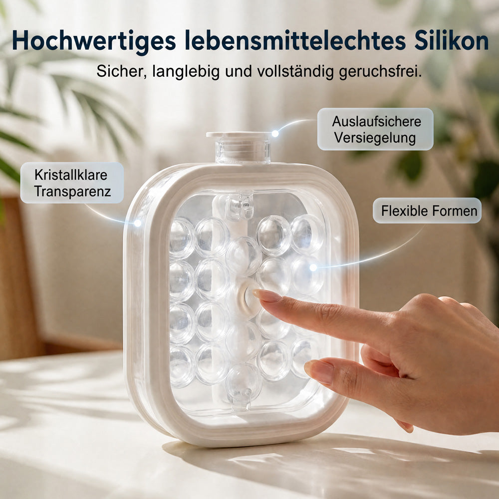 🥳 Sommer-Hit 2026 🥳 Über 50.000 verkauft! 🧊  tragbaren Silikon-Eisballbereiter!
