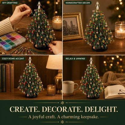 🎄✨ DIY Perlen-Weihnachtsbaum-Set – 🎅 Gestalte deine eigene funkelnde Weihnachtsdekoration