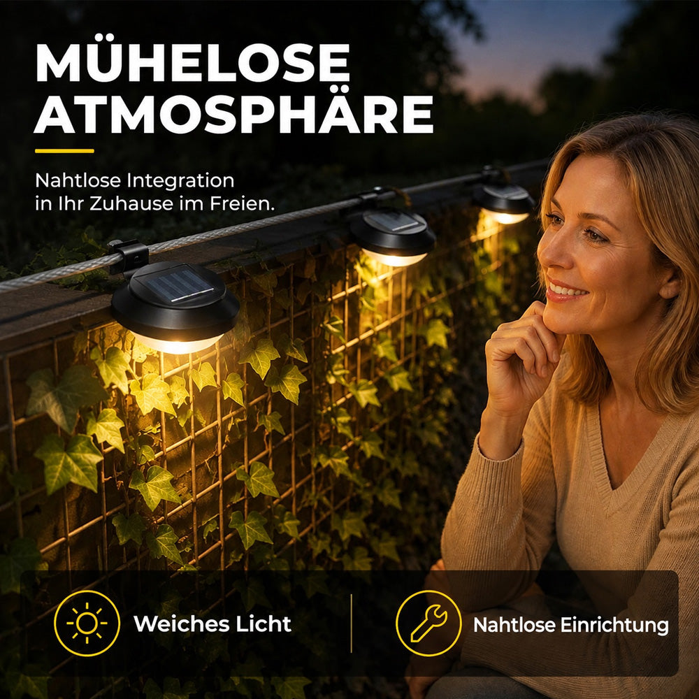 Outdoor Waterproof Solar LED Gutter Wall Lights