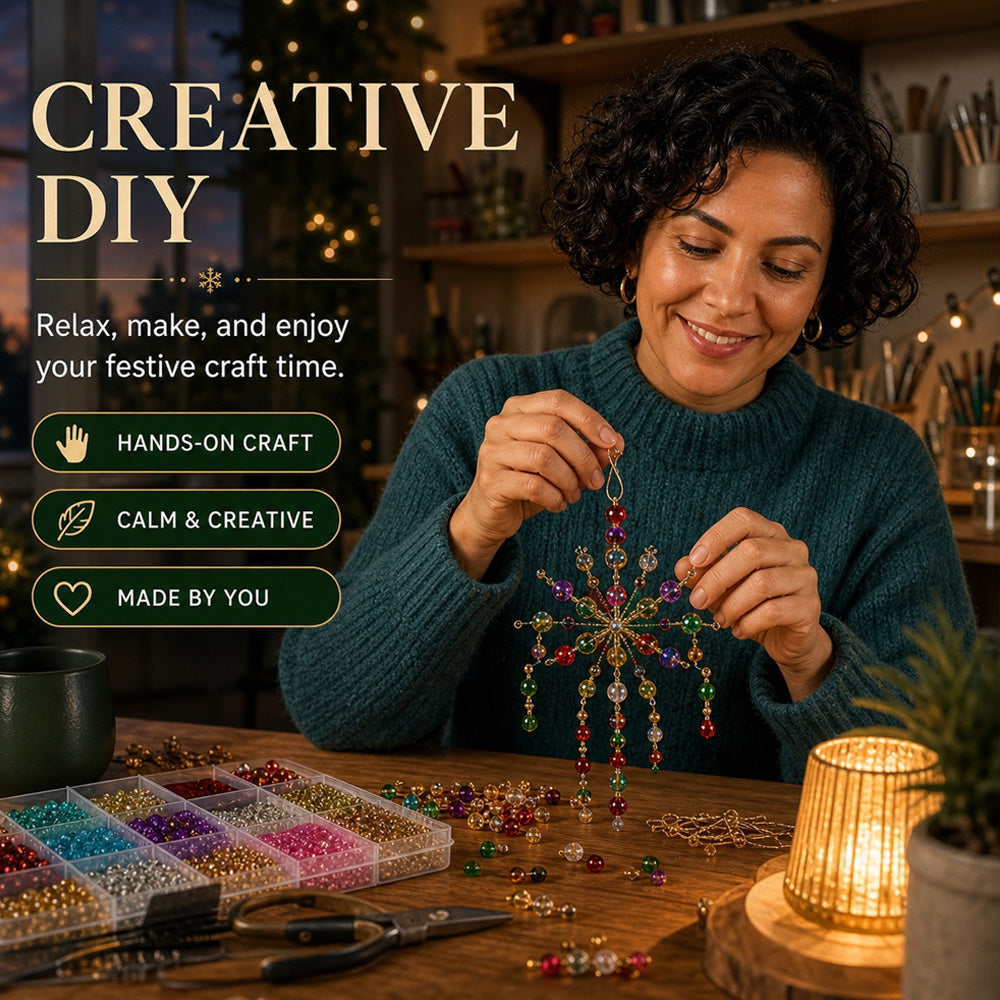 🎄✨ DIY Perlen-Weihnachtsbaum-Set – 🎅 Gestalte deine eigene funkelnde Weihnachtsdekoration