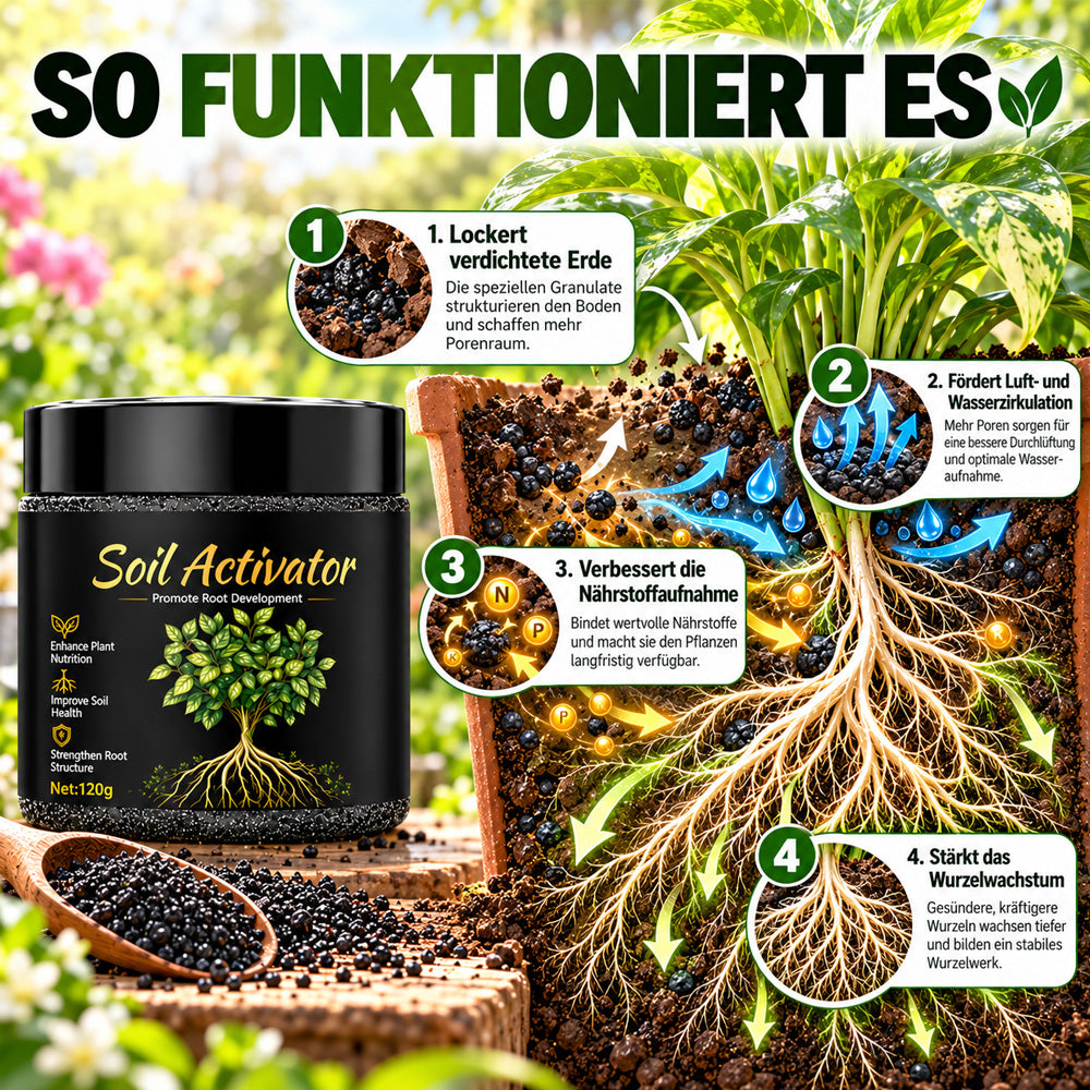 🪴🌱 Black-Friday-Angebot 🔥 Organischer All-in-One-Bodenaktivator für starke Wurzeln & sattes Grün