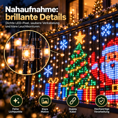 upsell🎄 Smarter LED-Lichtvorhang für Fenster & Wände – bringt Weihnachtszauber nach Hause (Copy)