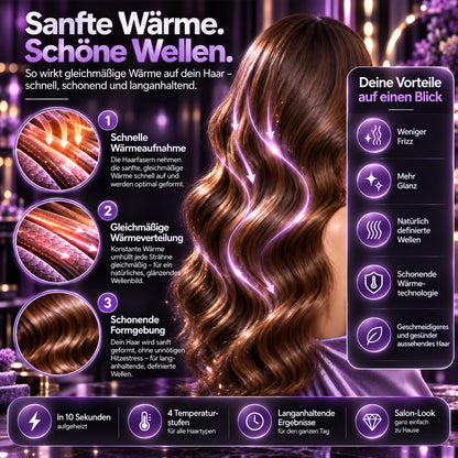 🎄 Weihnachts-Frühbucherangebot: 55 % Rabatt! ✨ 32-mm-Welleneisen – Weiche Wellen, voller Glamour! 🌊 4 Temperaturstufen, in ca. 10 Sekunden einsatzbereit, mit Ionen-Technologie