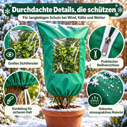 🌱 50% RABATT! ❄️ Winter-Pflanzenschutz – Mit Reißverschluss & Kordelzug ✨