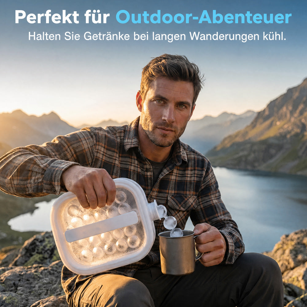 🥳 Sommer-Hit 2026 🥳 Über 50.000 verkauft! 🧊  tragbaren Silikon-Eisballbereiter!