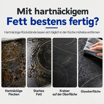 Küchen-Reinigungspaste mit Schwamm – gegen Eingebranntes & hartnäckige Rückstände