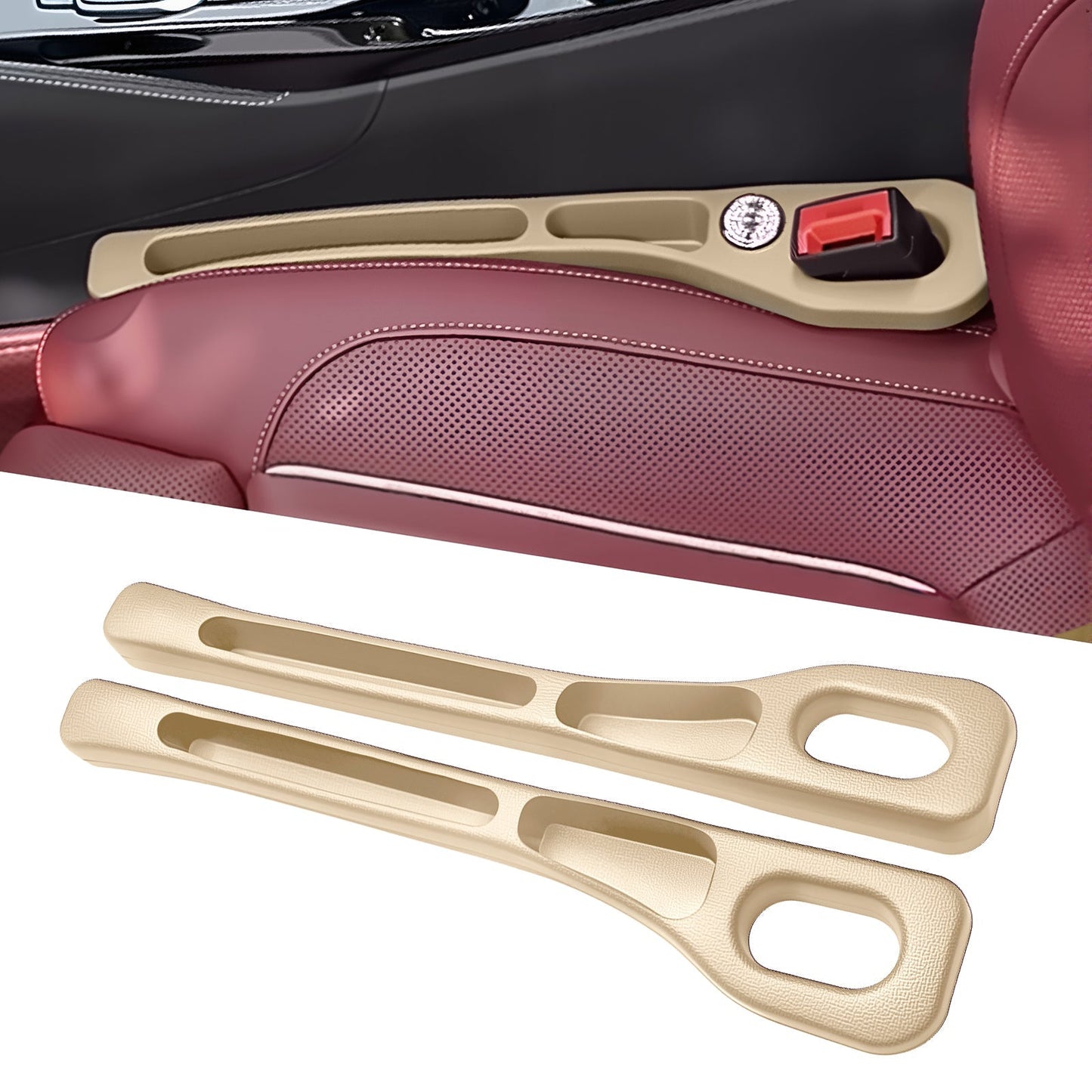 60%OFF🚗Nie wieder das Handy zwischen den Autositzen verlieren💺🌟Universeller Sitzlücken-Füller • Organizer mit Doppel-Fach🌟